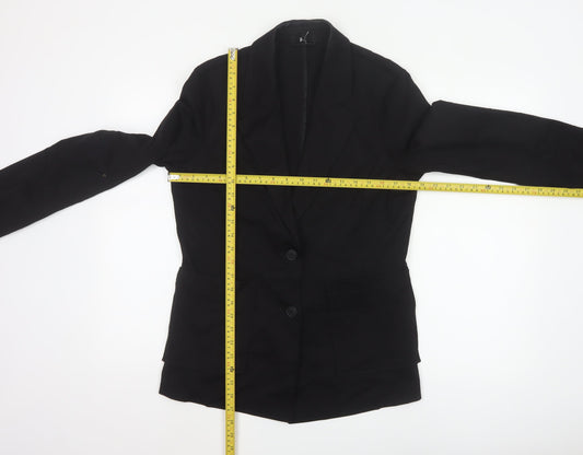 United Colors of Benetton Women Black UK 12 Classic Blazer Jacket