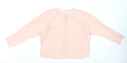 Marks & Spencer Per Una Women's Pink Polyester Lace Blouse Size 12