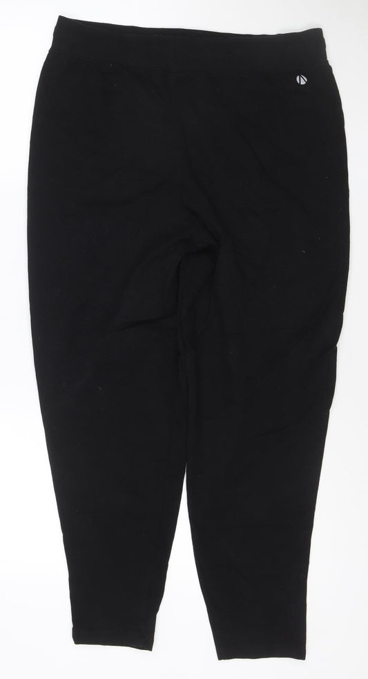 Marks and Spencer Women Black Size 14 Athletic Activewear Shorts