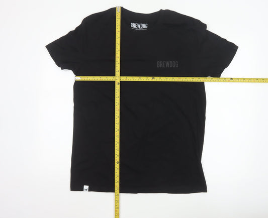 BrewDog Men's Black Organic Cotton Short Sleeve T-Shirt M