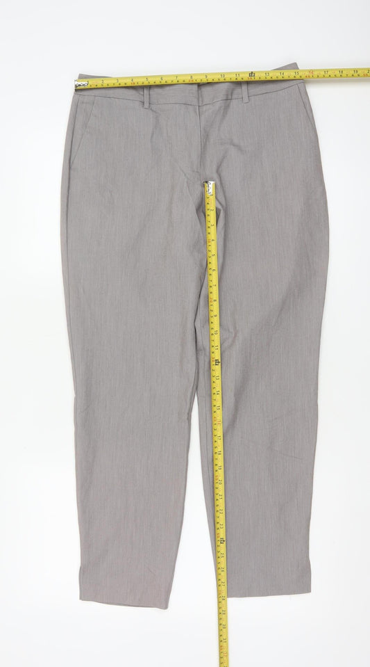 ASOS Women’s Grey Slim Fit Tapered Work Trousers Size 10