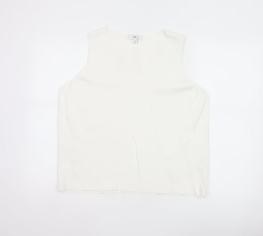 Marks & Spencer Women's White Size 18 Sleeveless Basic Tank Top
