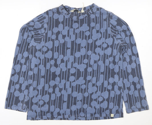Front view of Regatta Women Blue Cotton Long Sleeve Jersey Top, size 14