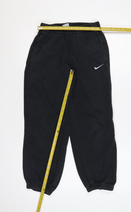 Nike Boys Black Jogger Sweatpants 12-13 Years Elastic Waist Comfort Fit