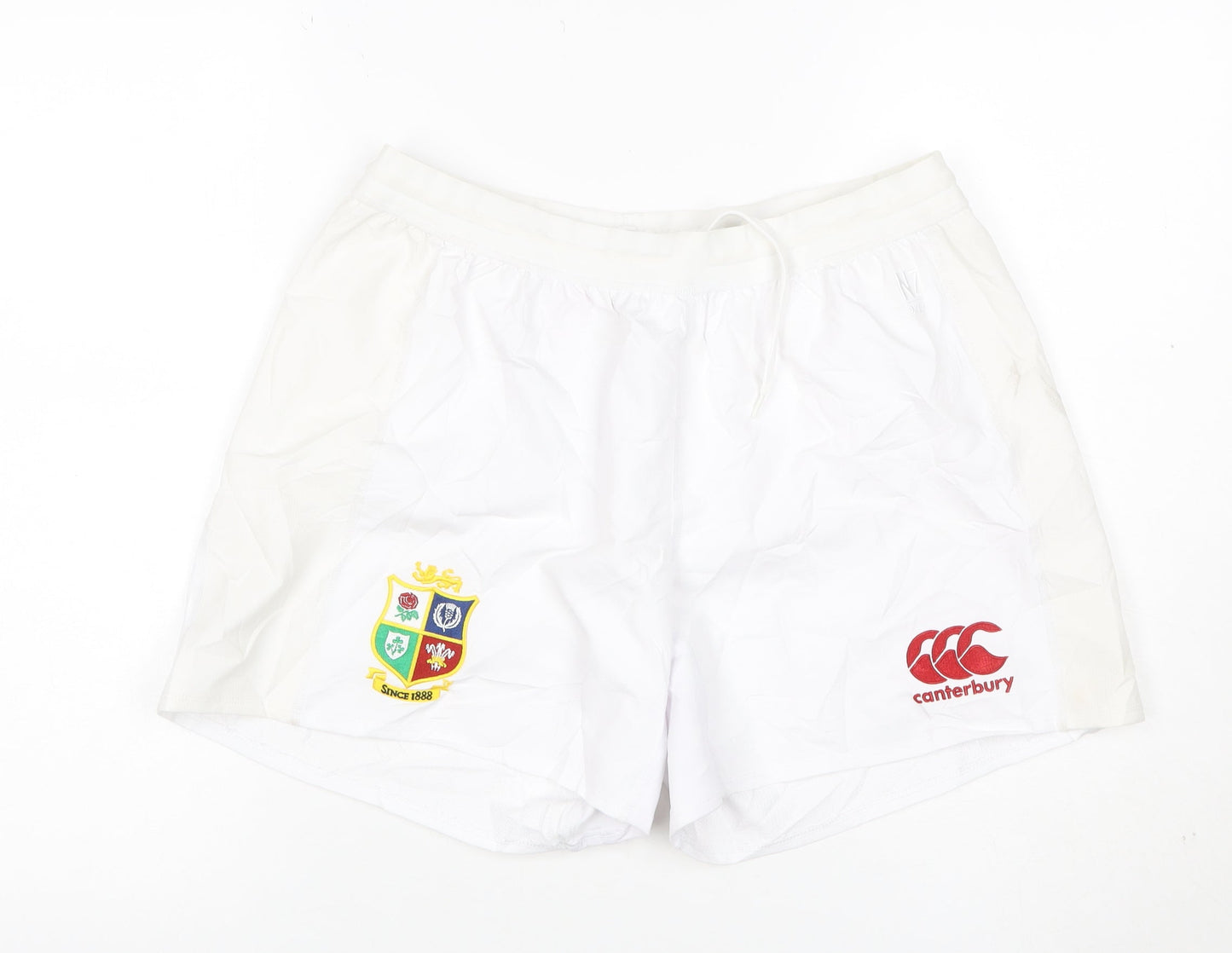 Canterbury Men's White Rugby Shorts Size 36 Athletic Polyester