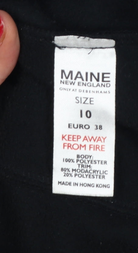 Additional view of Maine New England Women's Black Fleece Jacket, size 10