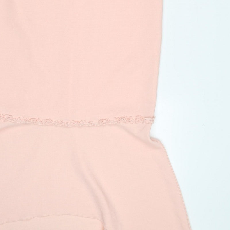 Gold Women’s Pink Size 10 Long Mermaid V-Neck Ruffle Dress