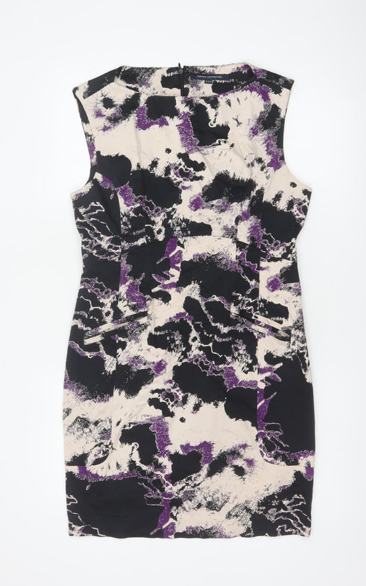 Additional front view of French Connection Women’s Multicoloured UK 14 Sheath Dress