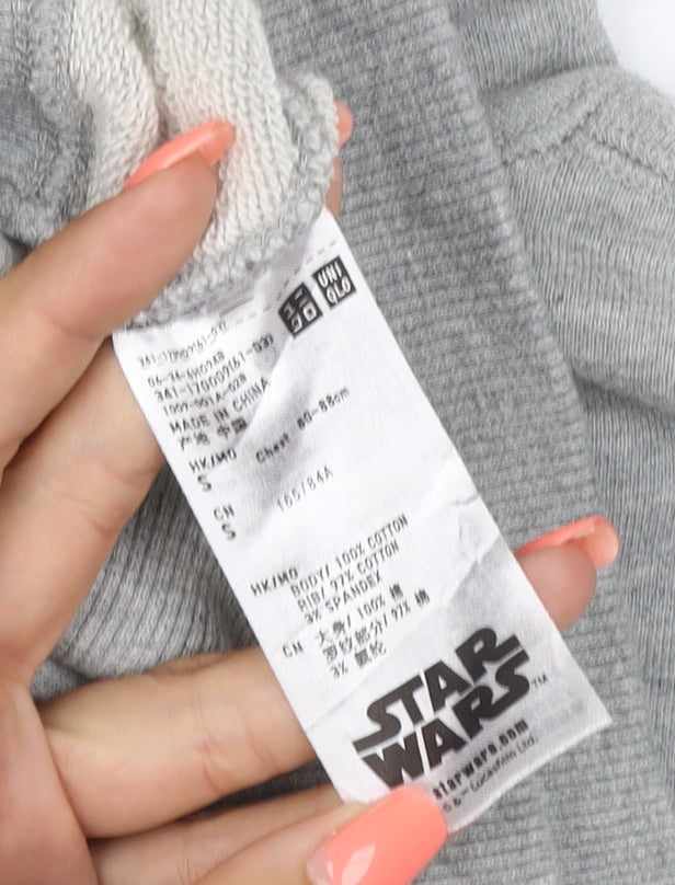 Brand and care label for Star Wars Teens Grey XS Darth Vader Graphic Pullover Hoodie