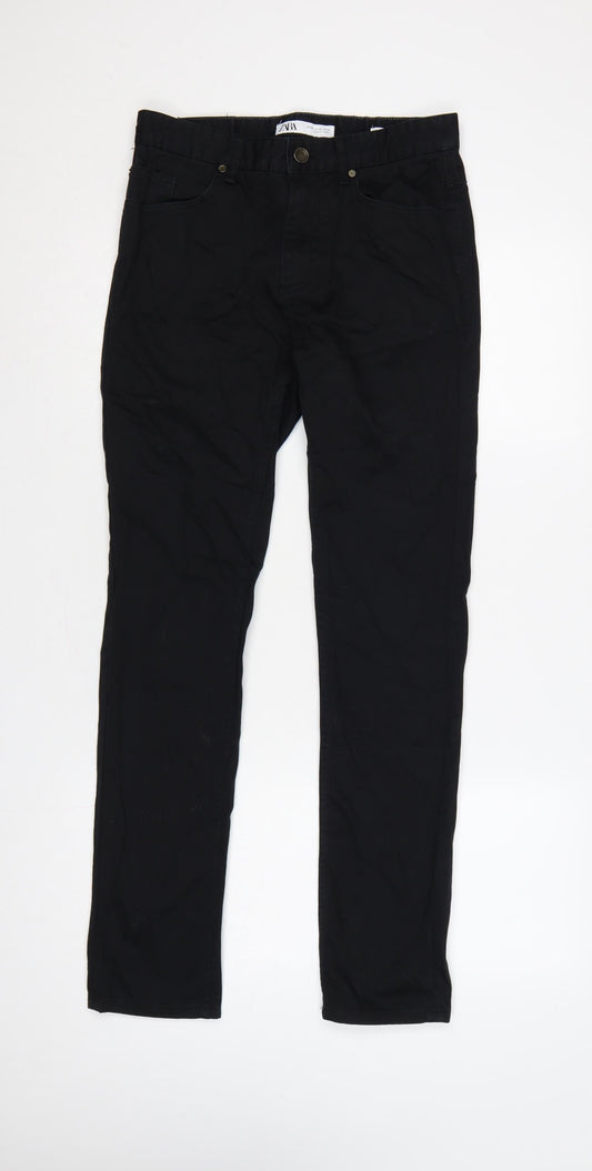 Zara Women’s Black UK 8 Slim Straight Stretch Jeans