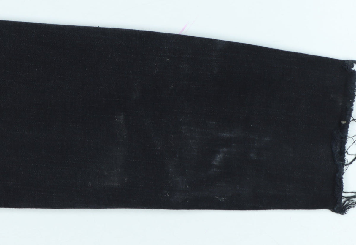 Next Women’s Black UK 8 Regular Distressed Skinny Stretch Jeans