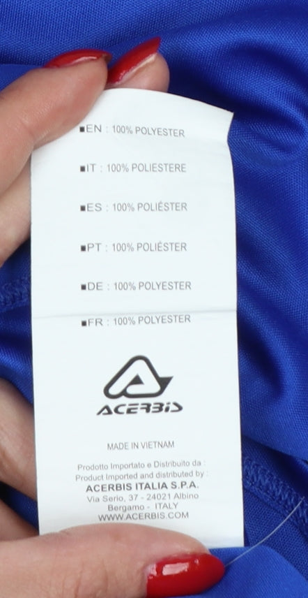 Additional view of Acerbis boys’ blue xs jersey sports t-shirt short sleeve polyester