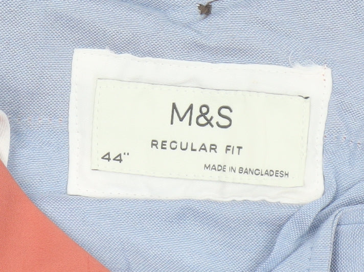 Marks and Spencer Men's Pink 44in Regular Fit Chino Trousers