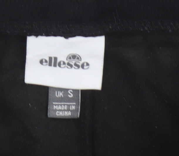 Ellesse Men’s Black S Sweat Shorts Drawstring Logo Pockets
