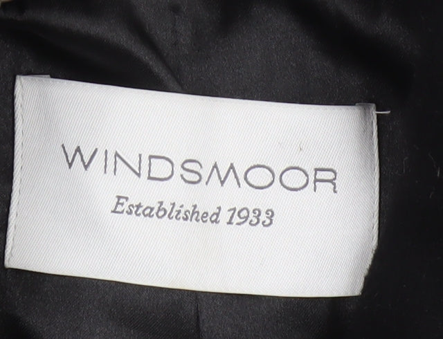 Windsmoor Women’s Black UK 12 Wool Cashmere Long Pea Coat