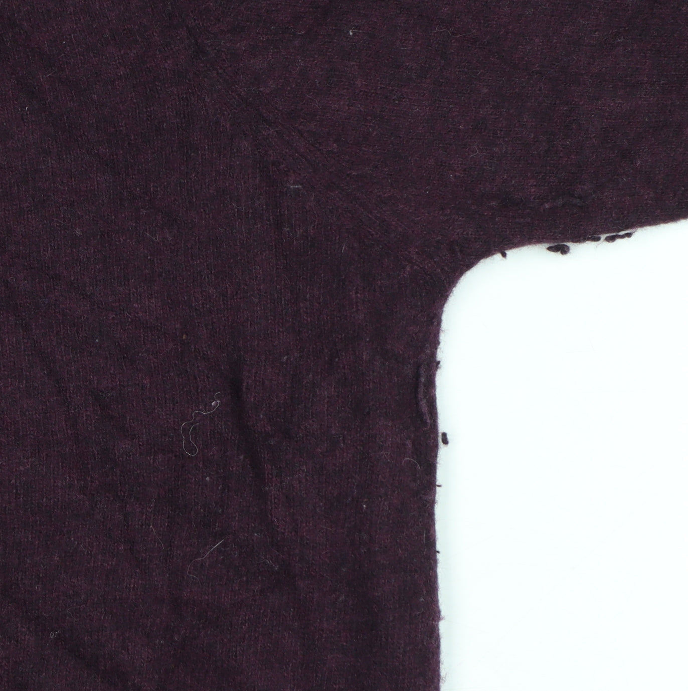 Joules Women Red S Wool Blend 1/4 Zip High Neck Knit Jumper