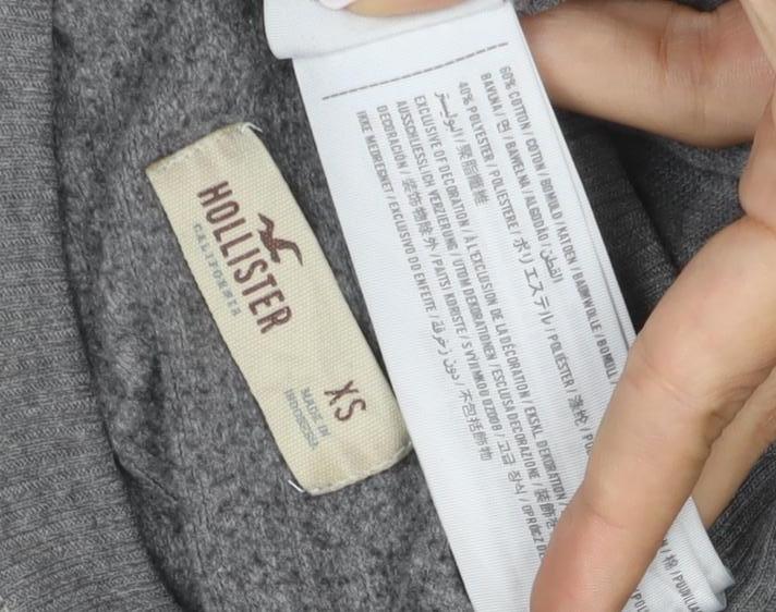Hollister Women’s Grey XS Pullover Sweatshirt HCO Cali 22 Lace Logo