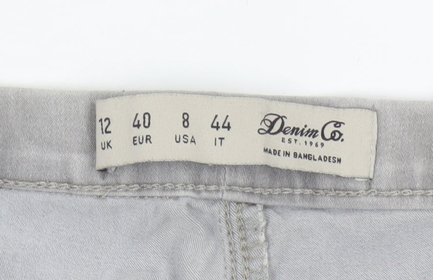 Denim Co Women Grey UK 12 Skinny Stretch Denim Jeggings