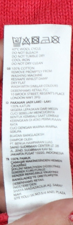 Additional view of Maine New England Men's Red Medium Cotton Crew Neck jumper