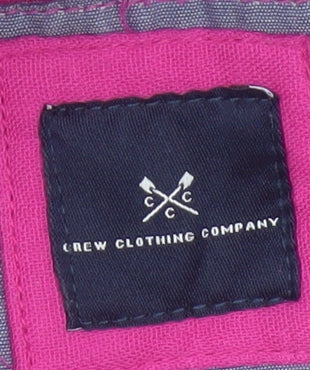 Additional view of Crew Clothing Women’s Pink, size UK 8, Relaxed Fit Cotton Shirt