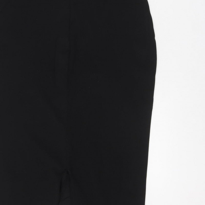 Quiz Women’s Black UK 12 Bodycon Knee Length Flared Sleeve Dress