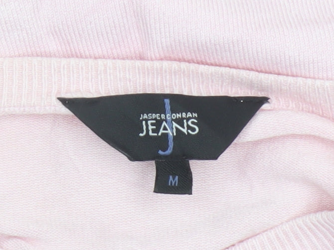 Jasper Conran Jeans Women Pink M Button Front Knit Cardigan Pockets