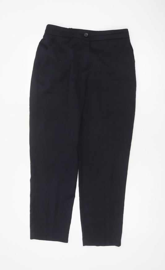 Additional front view of Maine New England Women’s Navy Blue, size UK 10, Straight Dress Trousers