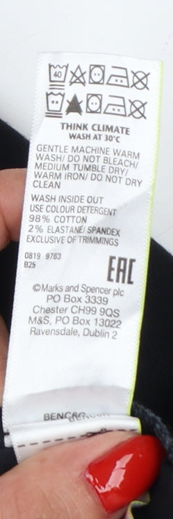 Marks and Spencer Men’s Black 42x29 Regular Fit Stretch Chino Trousers