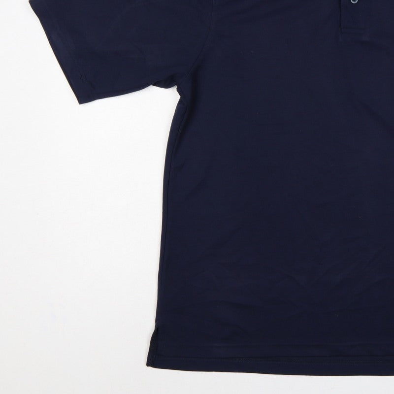 Signature Golf 18 Men's Blue M Short Sleeve Embroidered Logo Polo Shirt