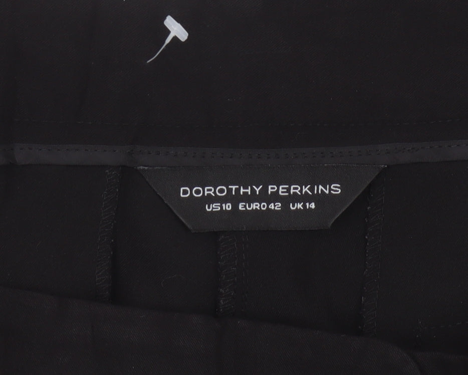 Dorothy Perkins Women’s Black UK 14 Tapered Stretch Work Trousers