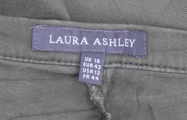 Laura Ashley Women’s Green UK 16 Skinny Stretch Trousers