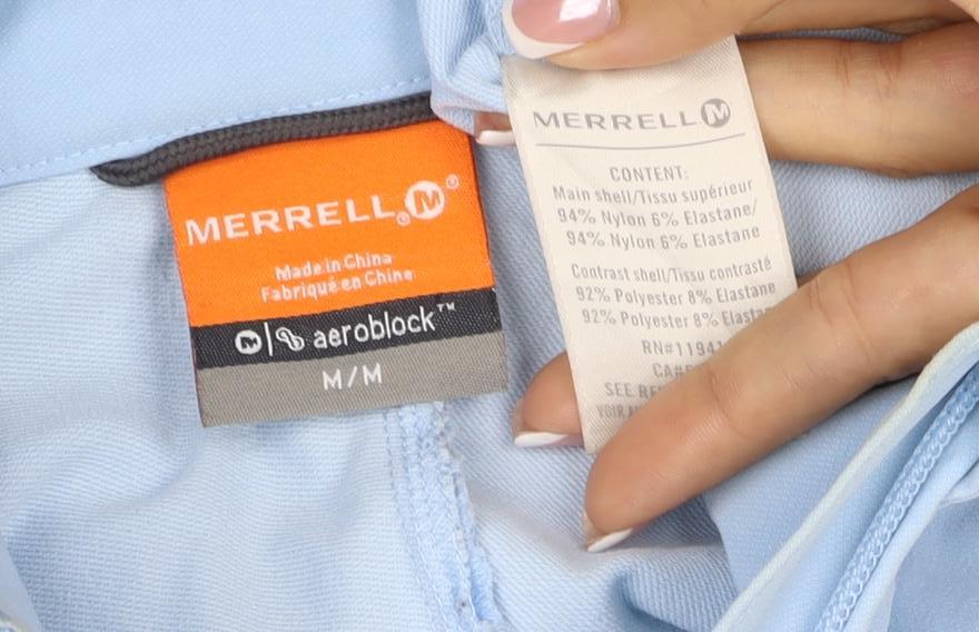 Merrell Women’s Blue M Softshell Windbreaker Full Zip Jacket