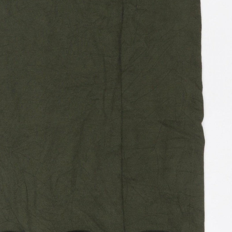 Mango Women’s Green UK 10 Stretch Knit Pencil Knee Length Skirt