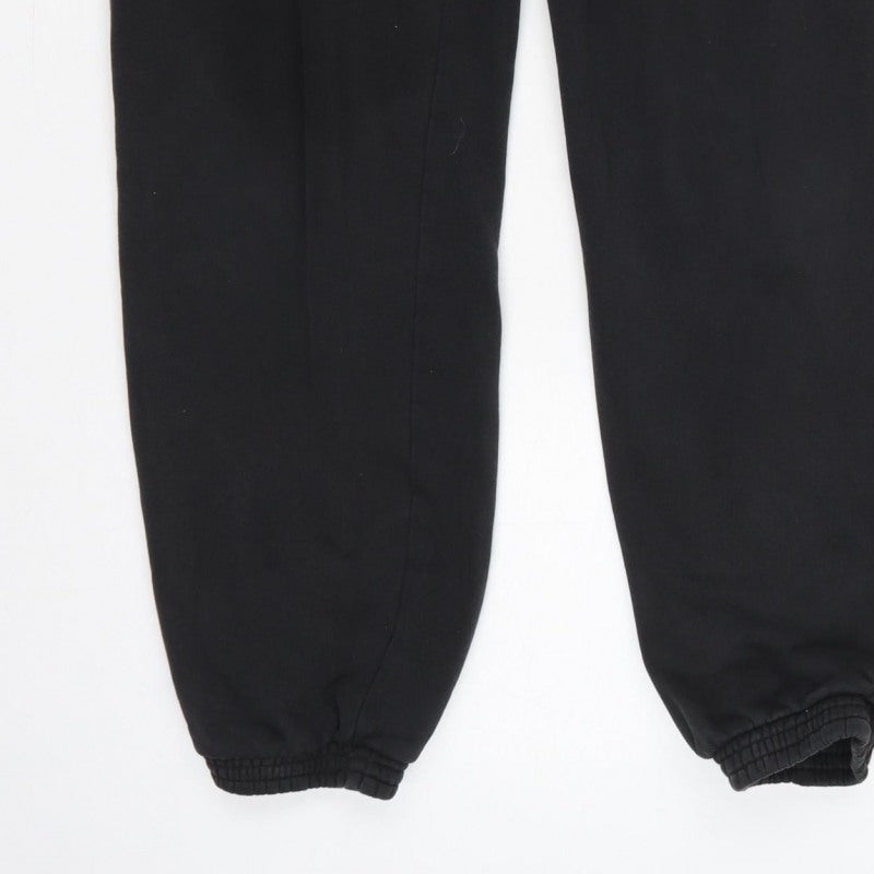 adidas Men’s Black Logo Cuffed Jogger Trousers Size L