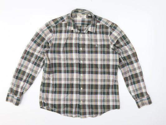 Back view of Original Penguin Men’s L Multicoloured Plaid Slim Fit Long Sleeve Shirt