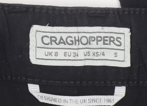 Craghoppers Women’s Black UK 8 Straight Outdoor Walking Trousers