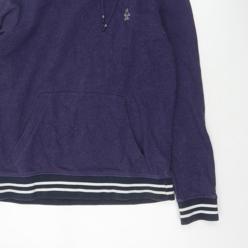 Additional view of Original Penguin Men’s Purple S Pullover Hoodie Striped Trim