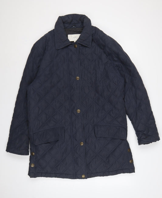 JFW Elements Women’s Blue UK 10 Quilted Mid-Length Padded Coat