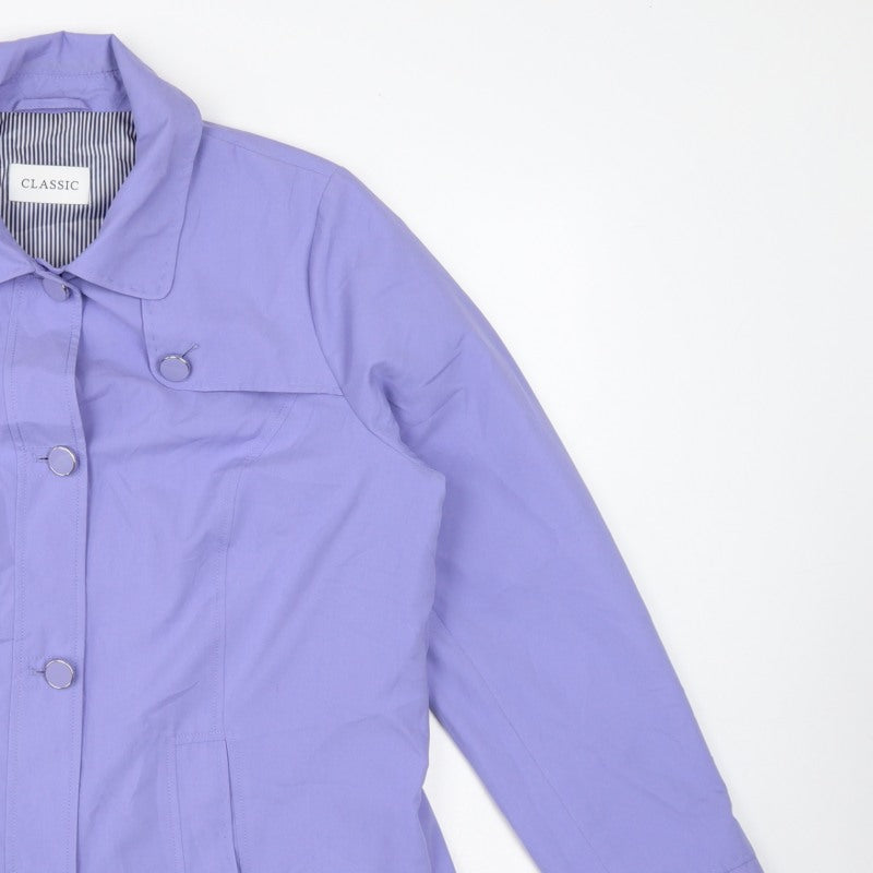 Marks and Spencer Women’s Purple UK 14 Classic Collared Jacket