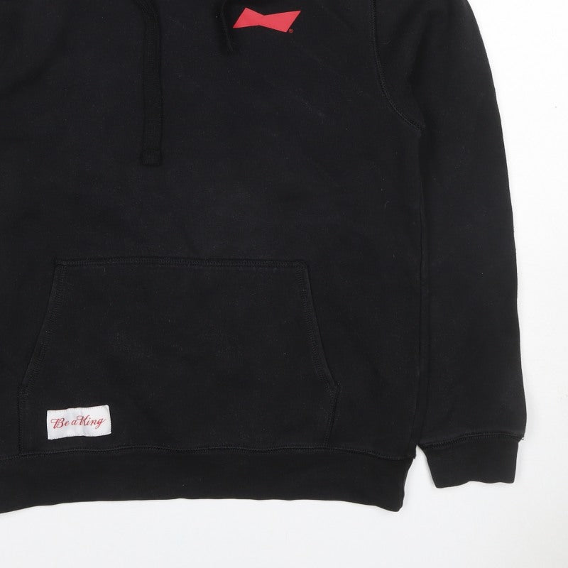 Be a King Men’s Black M Pullover Hoodie Graphic Print