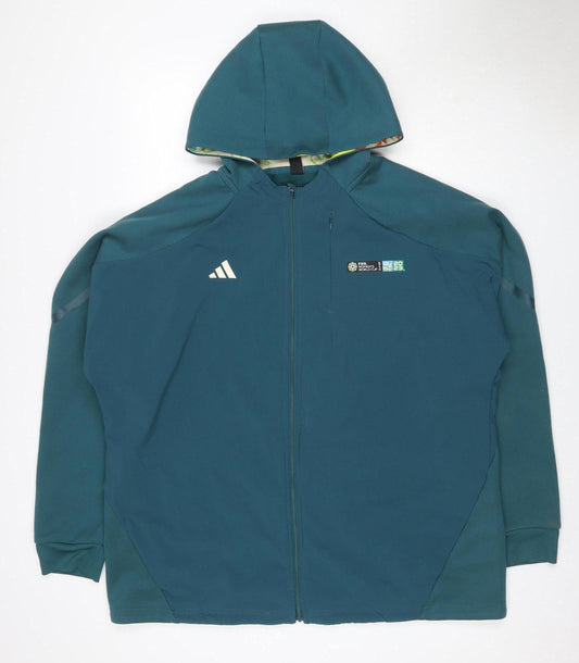 Additional front view of adidas Women’s Green 2XL FIFA Women’s World Cup 2023 Hooded Jacket