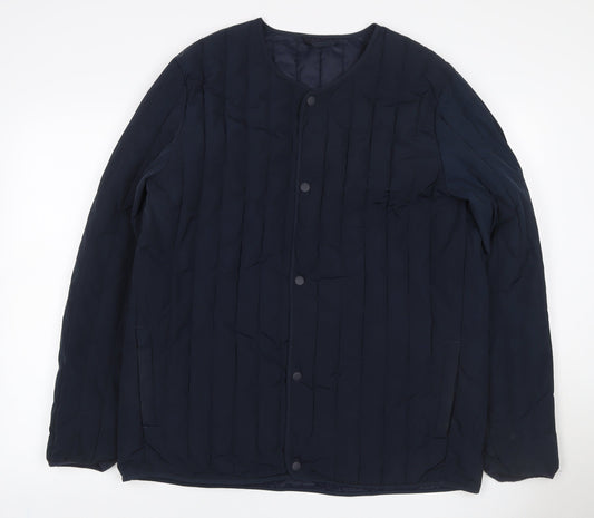 Kin by John Lewis Women’s Blue XL Quilted Padded Snap Jacket