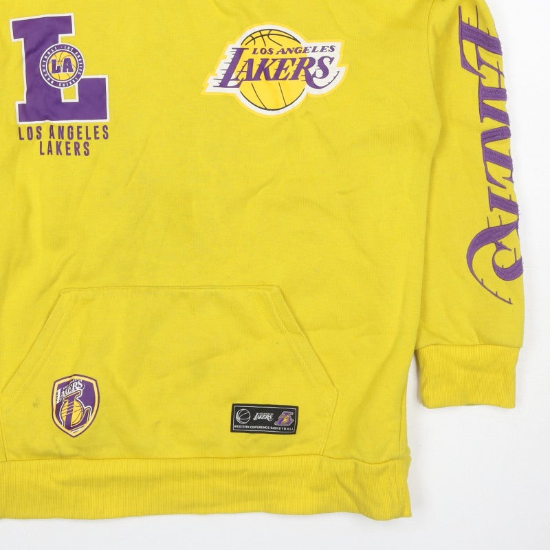 NBA Los Angeles Lakers Boys Yellow Pullover Hoodie 11-12 Years Sports
