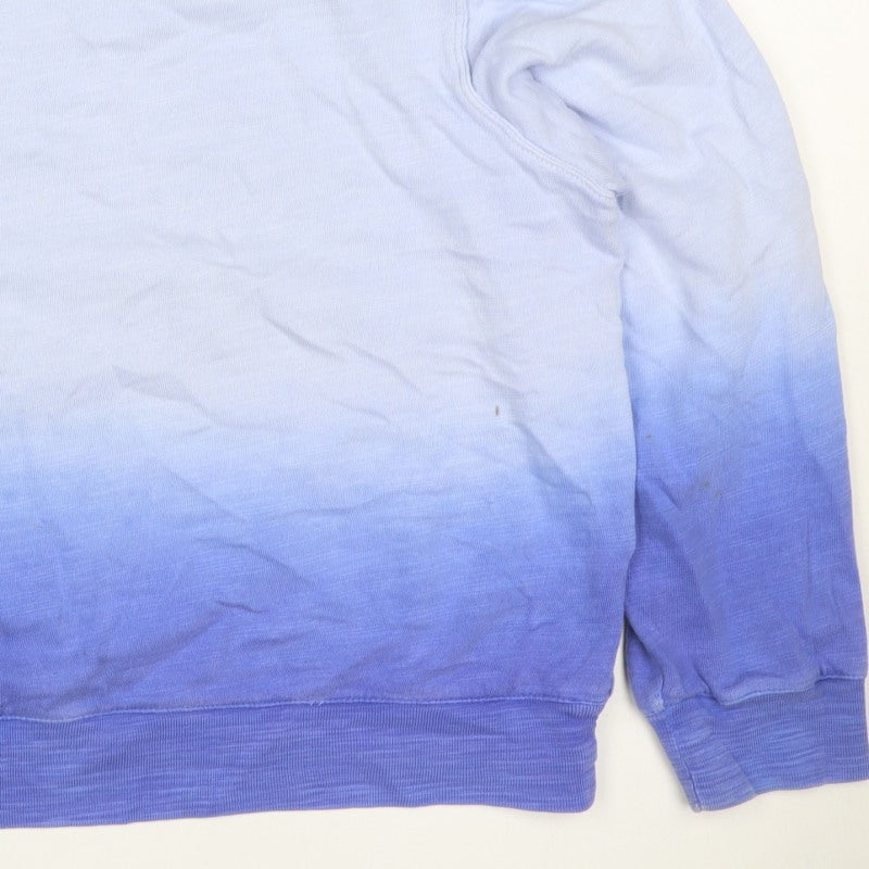 Marks and Spencer Women’s Blue Ombre Cotton M Pullover Sweatshirt