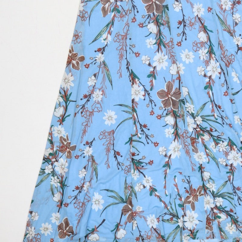 Jolie Moi Women Blue Floral Fit & Flare Midi Dress Size 16