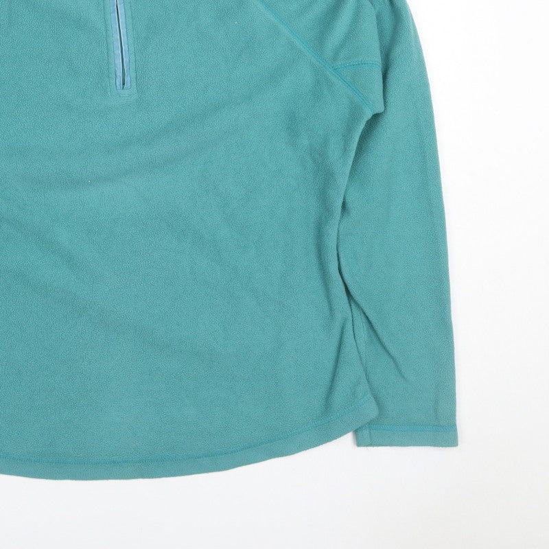 Peter Storm Women’s Blue Fleece 1/4 Zip Pullover Sweatshirt UK 14