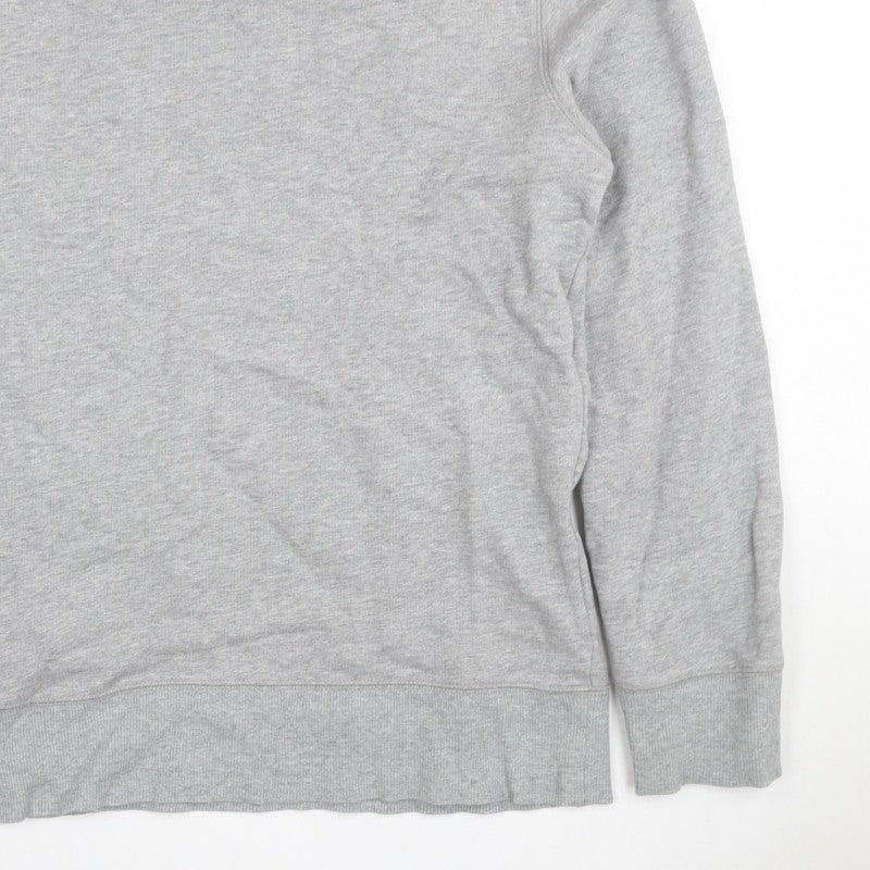Gap Men’s Grey M Crew Neck Pullover Cotton Sweatshirt Classic