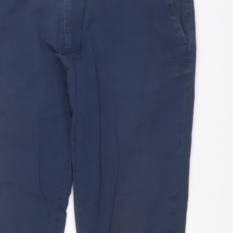 Jack Wills Women’s Blue Slim Tapered Chino Trousers UK 10 28W 26L