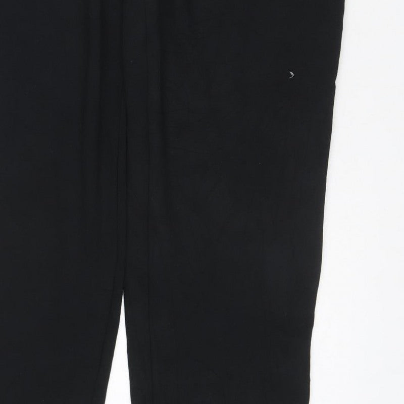 Marks and Spencer Women's Black Size 8 Stretch Pull-On Trousers