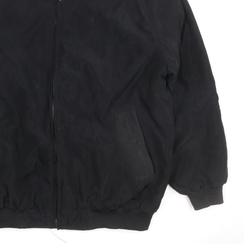 Jean-Louis Garonne Men's Black XL Bomber Jacket Full Zip